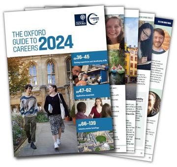 Preview of the Oxford Guide to Careers 2024, fold